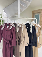 ترانشكوت مع سكارف