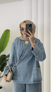 طقم جينز زارا